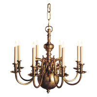 18th Century Medium Chandelier Chapman & Myers CHC1114AB