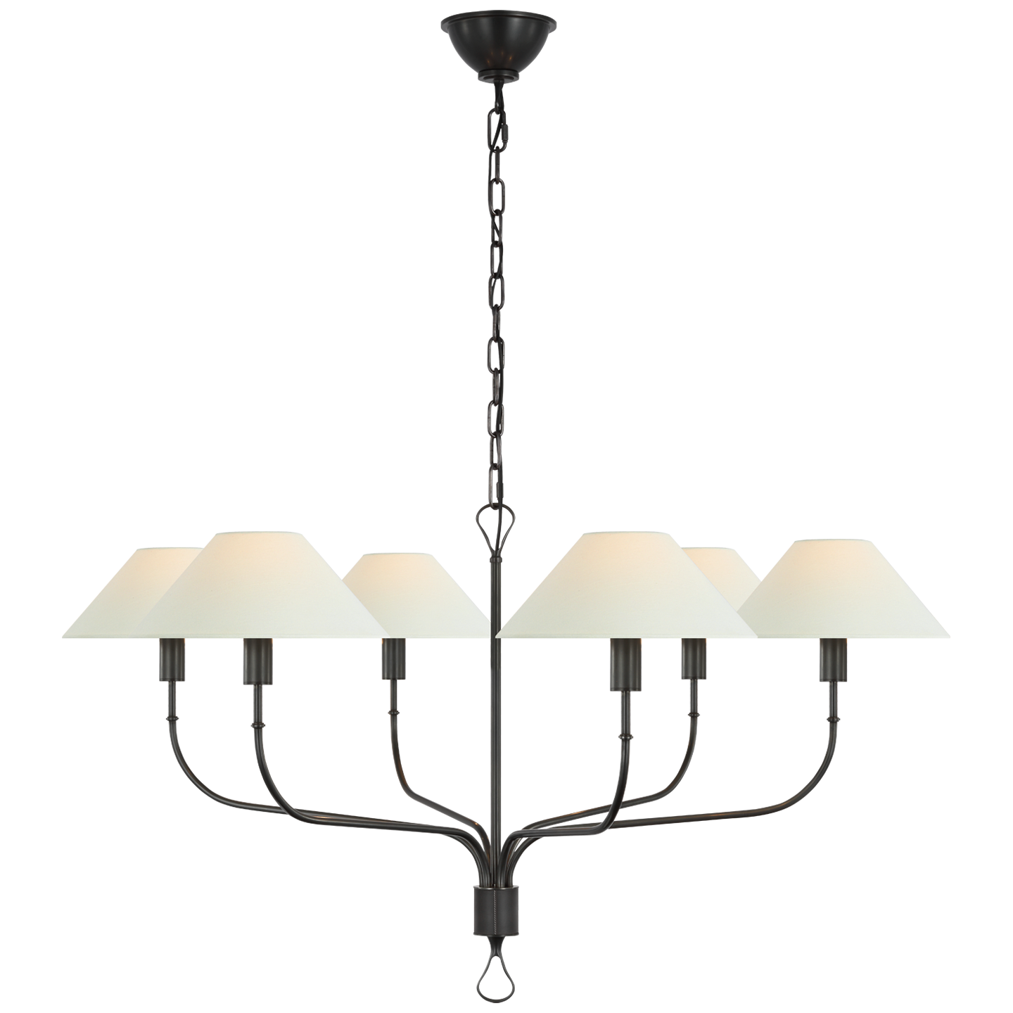 Люстра Griffin Extra Large Tail Chandelier Amber Lewis AL5005BZ/CHC-L