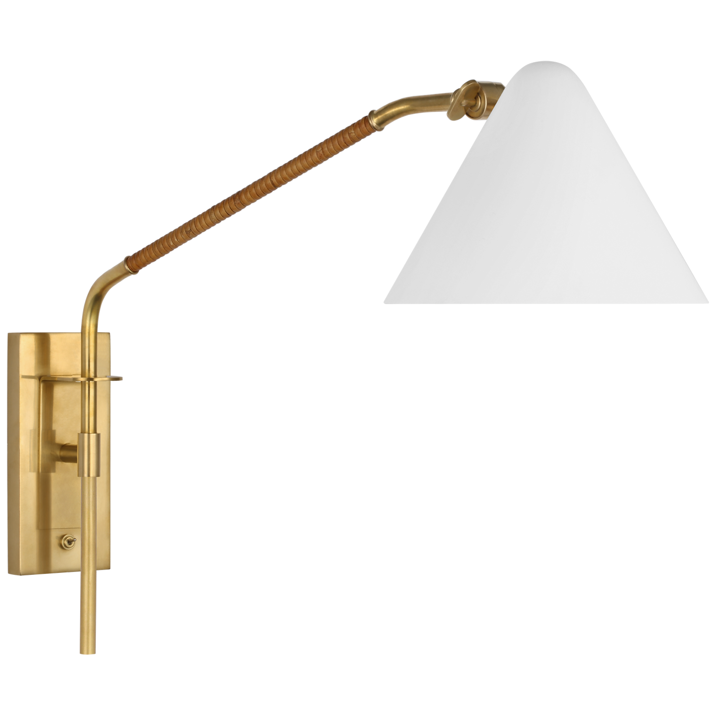 Бра Laken Medium Articulating Wall Light Amber Lewis AL2020HAB/NRT-WHT
