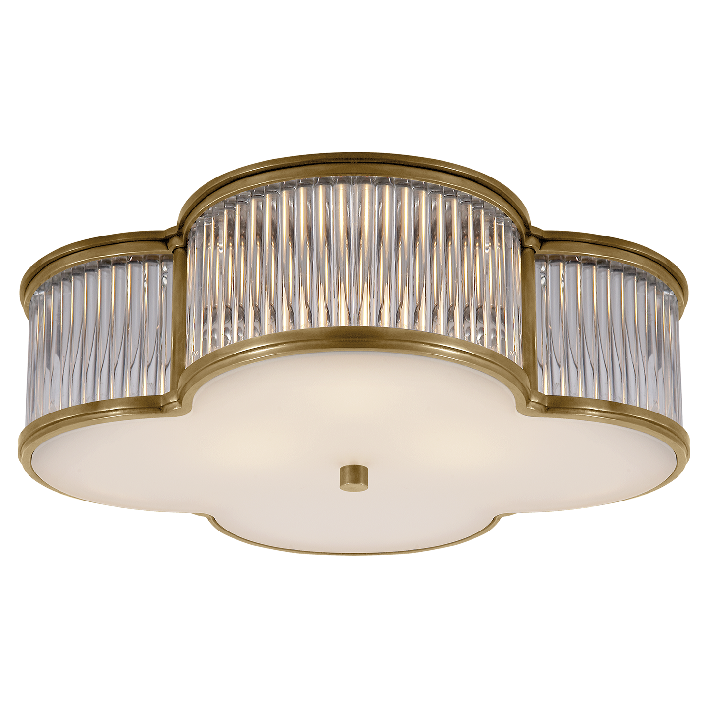 Потолочный светильник Basil 17" Flush Mount Alexa Hampton AH4015NB/CG-FG