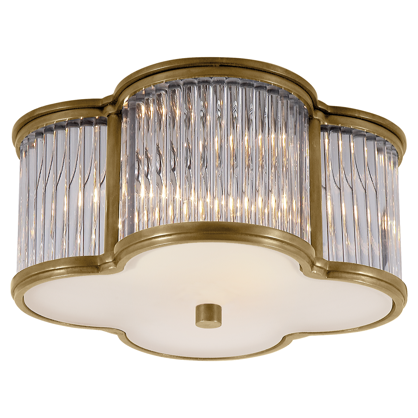 Потолочный светильник Basil Small Flush Mount Alexa Hampton AH4014NB/CG-FG